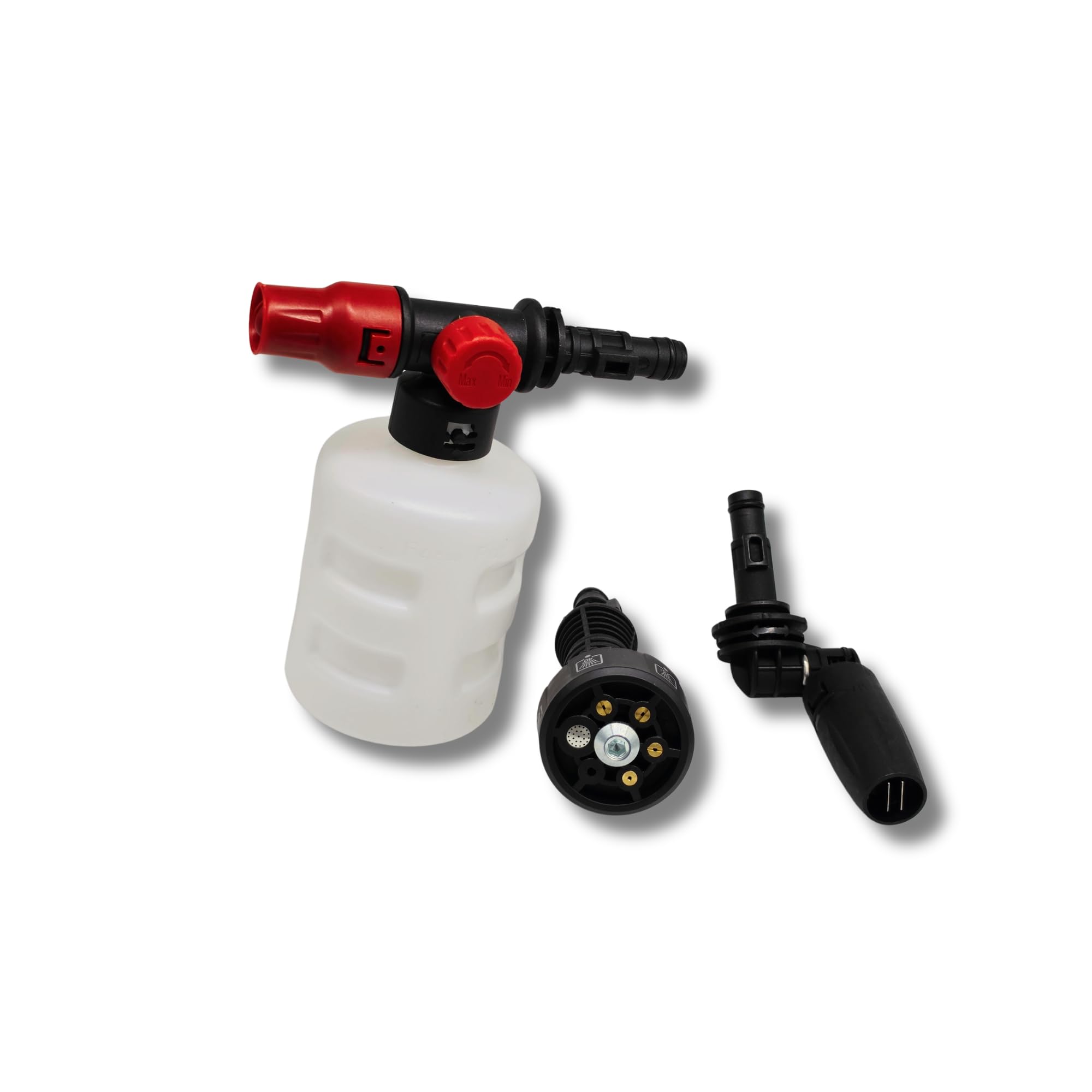 Pistola Lavadora a Presión Inalámbrica 20V Brushless con 2 Baterías 4.0Ah Pantalla LCD Boquilla 6 en 1 Manguera Bote para Jabón