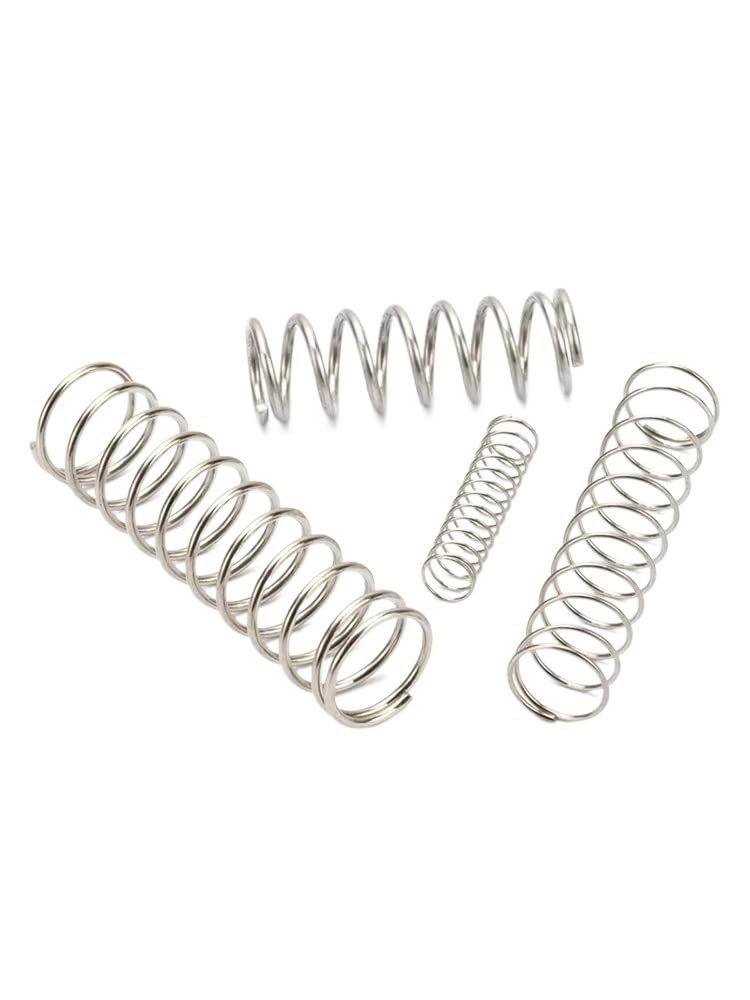 Molle A Compressione In Acciaio Inox 304 - 10 Pezzi, Filo 1.5mm, Diam. Esterno 13mm, Lunghezza 45mm