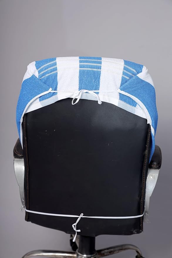 Image of Car Seat Towel Cover, Universal Size 76x152 cm, Soft and Comfortable Seat Protector for All Cars, Single Pack of 1 (1, Ch Blue line, 30x60inc.)