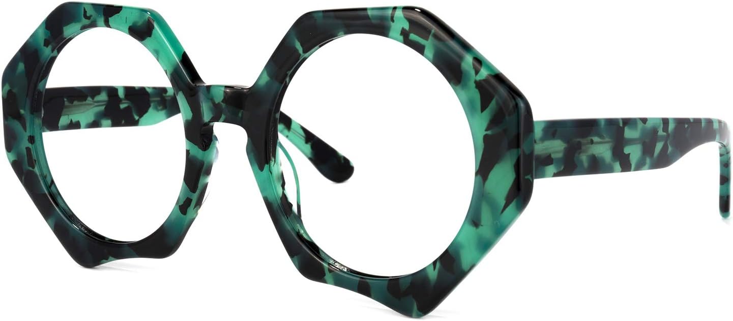 Zeelool Oversized Geometric Blue Light Blocking Glasses, Fashion Glasses for Women with UV400 Protection ZOP01887 - Image 2