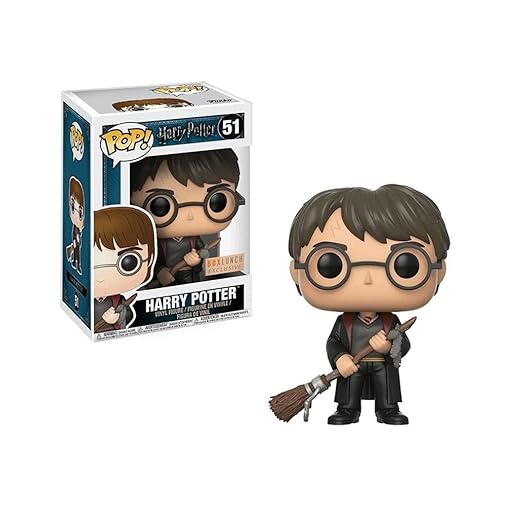 Figura Pop Harry Potter Harry With Firebolt &Amp; Feather Exclusive