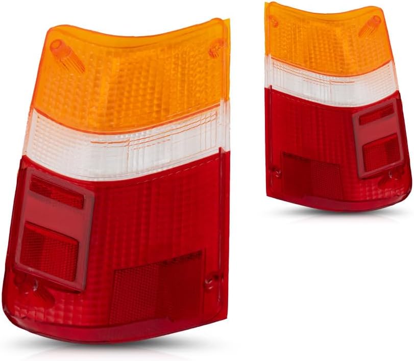 Compatible With Toyota Pickup 2/4WD 1989-1995 Tail Light Lens Pair Driver and Passenger Side TO2808101, TO2809101 | 81561-89166