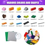 1500 Pieces Building Bricks with 2 Packs 32x32 Baseplates, Building Bulks Blocks, Creative Building Toy Compatible with All Major Brands, Christmas Gfit for Kid