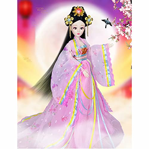 Hanfu-Puppe, Chinesische Puppe mit Hanfu-Kleid und einzigartiger Frisur, Antiker Stil Mädchen Dekoration Palast Puppe… – Bild 5