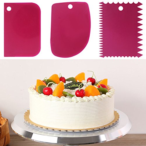 Cake Scraper Smoother Tool Set, Dakuan 12 Pcs Cake Smoothing Cutter Plate Tool Combo, Cake Icing Scrapper Cake Edge Decorating Tool. #TOP7