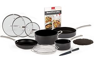 Forever Pans Hard-Anodized Nonstick Pots and Pans Set
