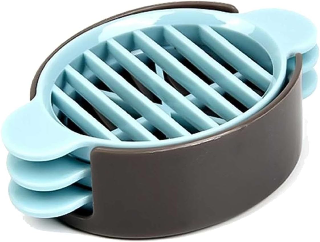 Mandolines 1PC Multi-functional Egg Cutter Wheat Knife Artifact Gadgets Slicing Cooking Cutting Slicers For Kitchen Utensils(Blue)
