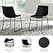 Signature Design by Ashley Centiar Mid Century Dining Room Bucket Chair, 2 Count, Black