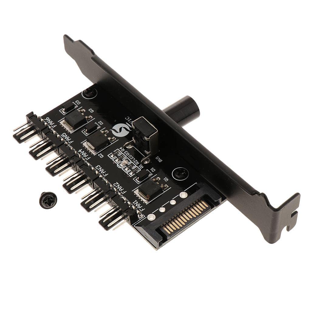 YACSEJAO - Ventola A 8 Canali, 4 Manopole, 12 V, 4 Pin, Controller Di