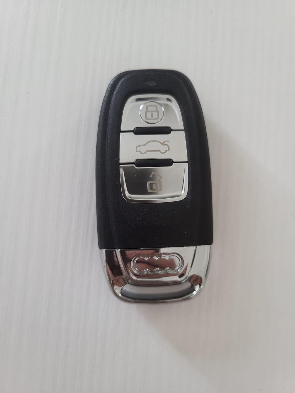 Pro-Plip Chiave completa con elettronica a programmare, compatibile con Audi A4 A5 A6 A7 A8 S4 S5 S6 S7 S8 Q3 Q5 3 Pulsanti 434 MHz ID46 PCF7945 Telecomando Vergine