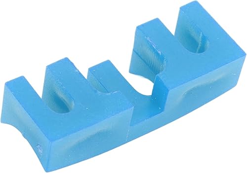 Miniatura 8 de Yitre Racket Load Adapter Protector, 2pcs Badminton Racket Stringing Machine Tool Thread Groove Design for Hand Stringing Machine