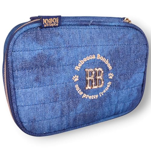 Estojo escolar Box Jeans Rebecca Bonbon 36 lápis