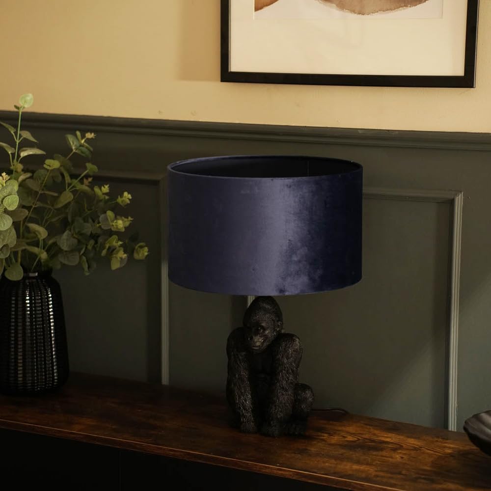 Unique Black Gorilla Design Table Lamp Novelty Gorilla Shape Base Black & Gold | UK - View #4