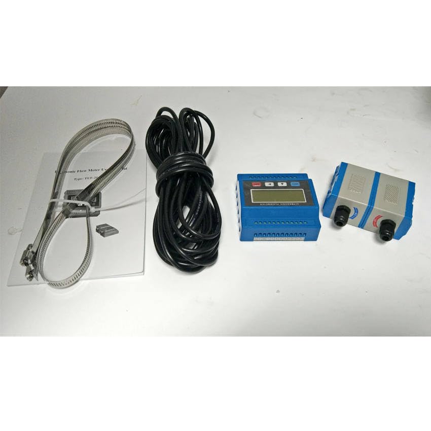 TUF-2000M-TS-2 Digital Ultrasonic Flowmeter Flow Meter Ultrasonic Flow Module/RTU with TS2 transducer (DN15-100mm) -30 ~ +90C
