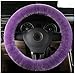 Bellesie Universal Warm Winter Genuine Wool Sheepskin Car Steering Wheel Cover Cushion Protector for 35cm-43cm Steering Wheel in Diameter