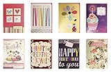 Birthday Cards Assorted Handmade Embellished Cards Box Set Bulk Assortment for Her Birthday, 8 Piece