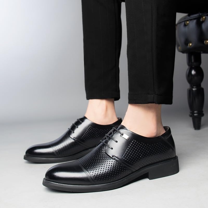 Amberjack Dress Shoes for Men Lace Up Classic Formal Tuxedo Shoes Comfortable Soft Mens Oxford2