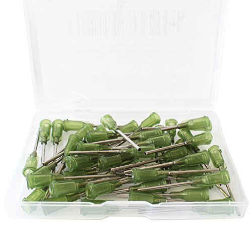 Bstean 50 Pack Blunt Tip Dispensing Needle With Luer Lock, Industrial Unsterilized (14G, 1.0 Inch) #TOP3
