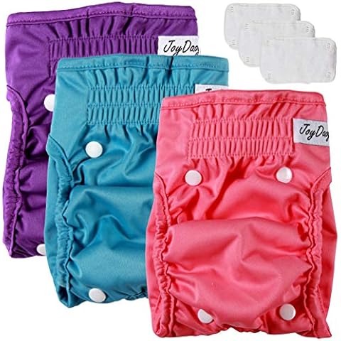 JoyDaog Reusable Dog Diapers with Pads Cover