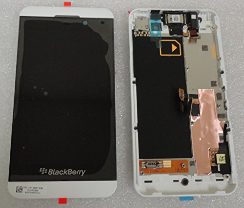 Blackberry Z10 White LCD Display Screen + Touch Panel Digitizer With inside Frame Replacement Part Version Lcd-46537-001/111