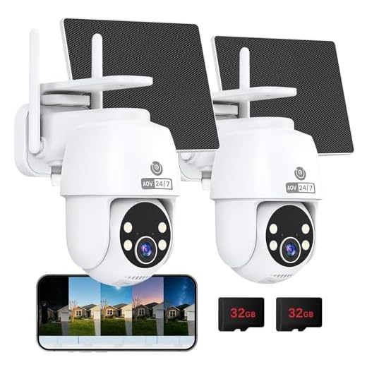 MUBVIEW 24/7 Continuous Recording Wireless Outdoor Security Camera, 2.4G WiFi, 2K Solar Powered, 360° PTZ, Auto Tracking, SD Included, Optional Cloud Storage, AI Detection, Night Vision(White,2 Packs)