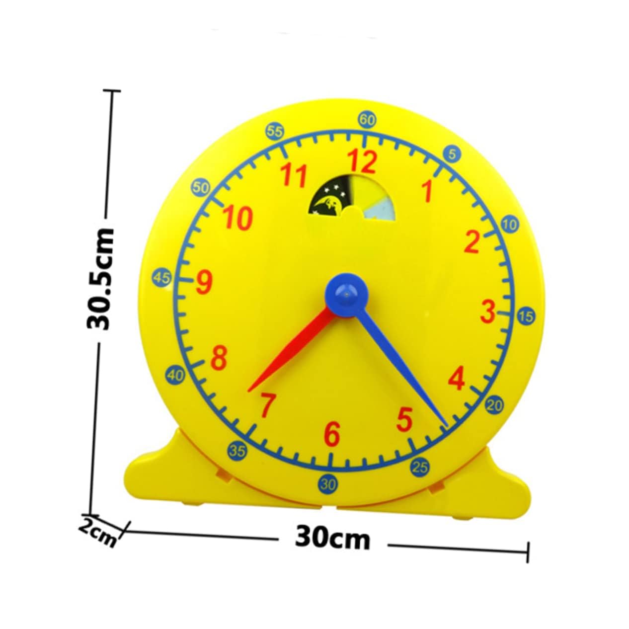 Alipis Boys and Girls Sleep Training Clock Classroom Clock Learning Toys Educational for Pupils