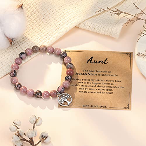 Ungent Them Aunt Gifts From Niece, Aunt Gifts, Best Aunt Ever Gifts, Mothers Day Birthday Christmas Valentines' Day Gifts For Aunt Auntie Bracelet #TOP4