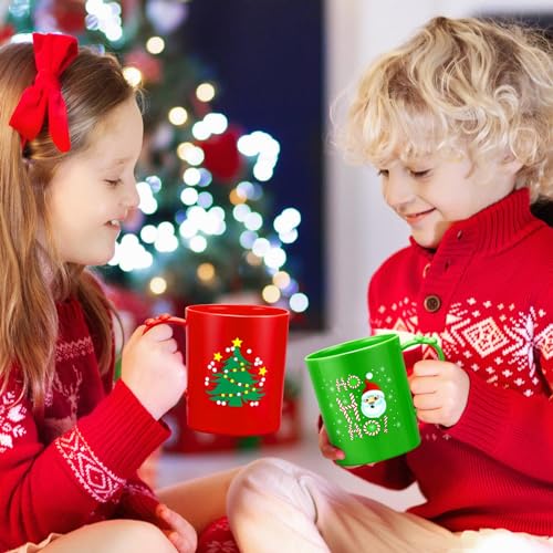 Set de 12 Mugs Navideños de Plástico 15 oz miniatura 6