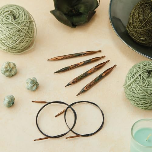 Pointes interchangeables Terra Knitter's Pride 9 mm aiguille bois 10 cm