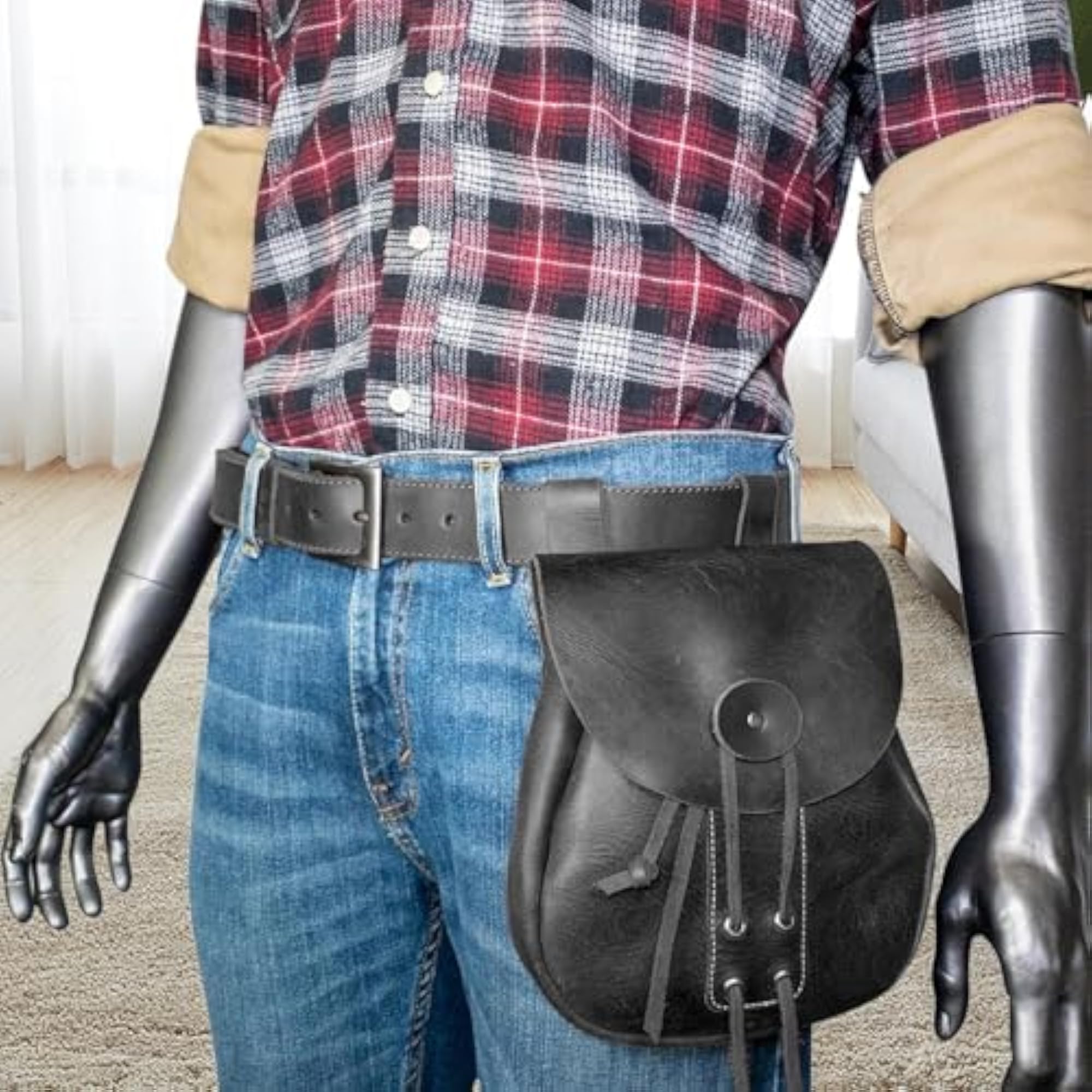 Portable PU Belt Bag Fanny Pack for Cosplay