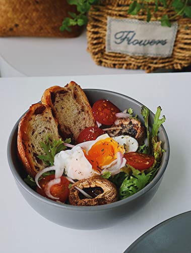 Famiware Dinnerware Set, 16 Piece Dishes Set, Plates And Bowls Set For 4, Gray Matte… #TOP4