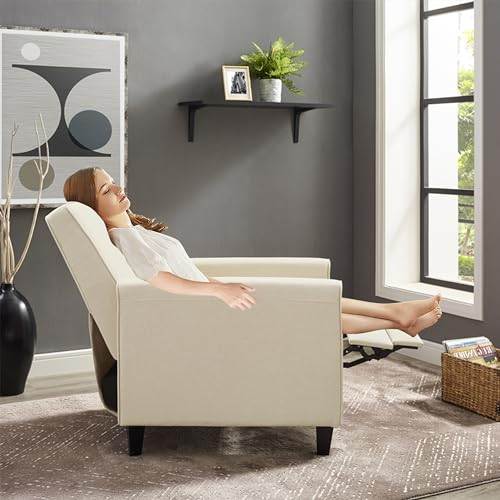 Sillón Moderno Plegable Crema miniatura 2