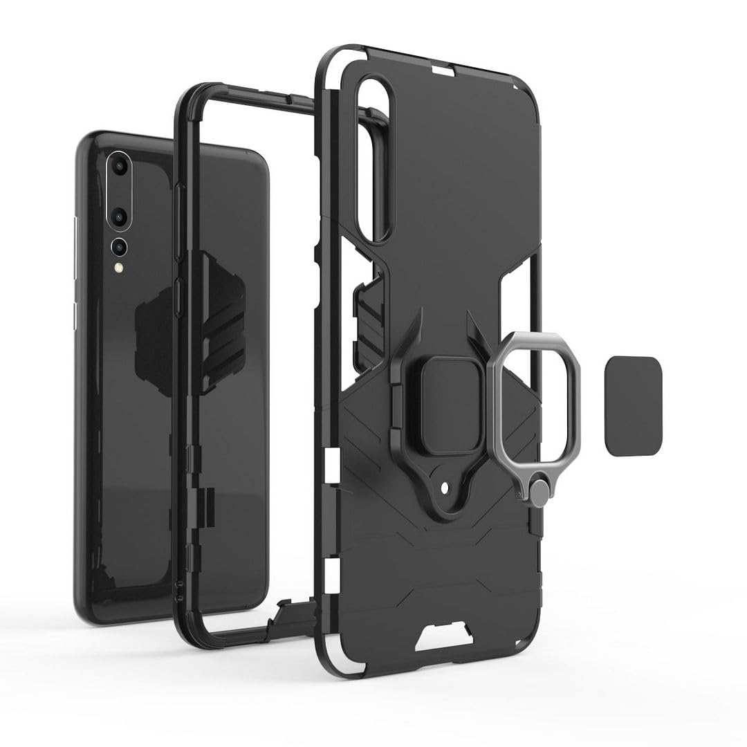 Custodia a vibrazione verticale per Huawei P20 Pro con slot per schede
