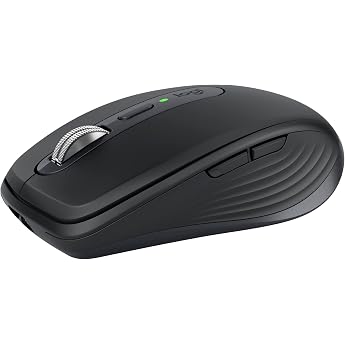 Logitech Wireless Mouse MX Anywhere 3S, Bluetooth, Logi Bolt, USB-C Charging, Multi-Device, 8000 DPI, Electromagnetic Scroll 