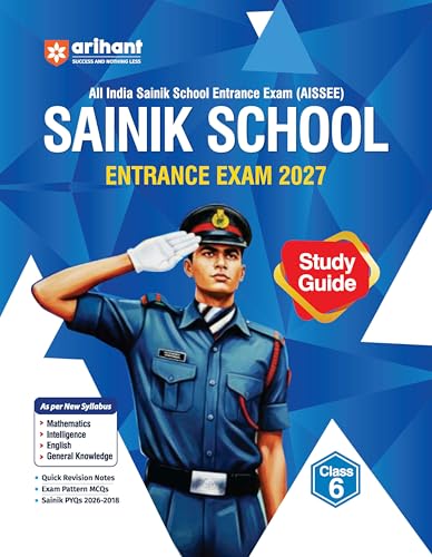 Image of Arihant AISSEE Sainik School Class 6 Entrance Exam 2027 | Complete Study Guide | Quick Revision Notes, Practice MCQs & PYQs (2018-2026) | As per New Syllabus