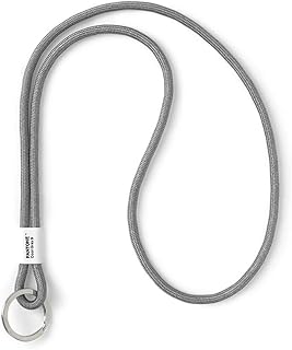 Pantone Design-Schlüsselband Key Chain Long | Schlüsselanhänger robust und Farbenfroh | lang | Cool gray 9 | grau
