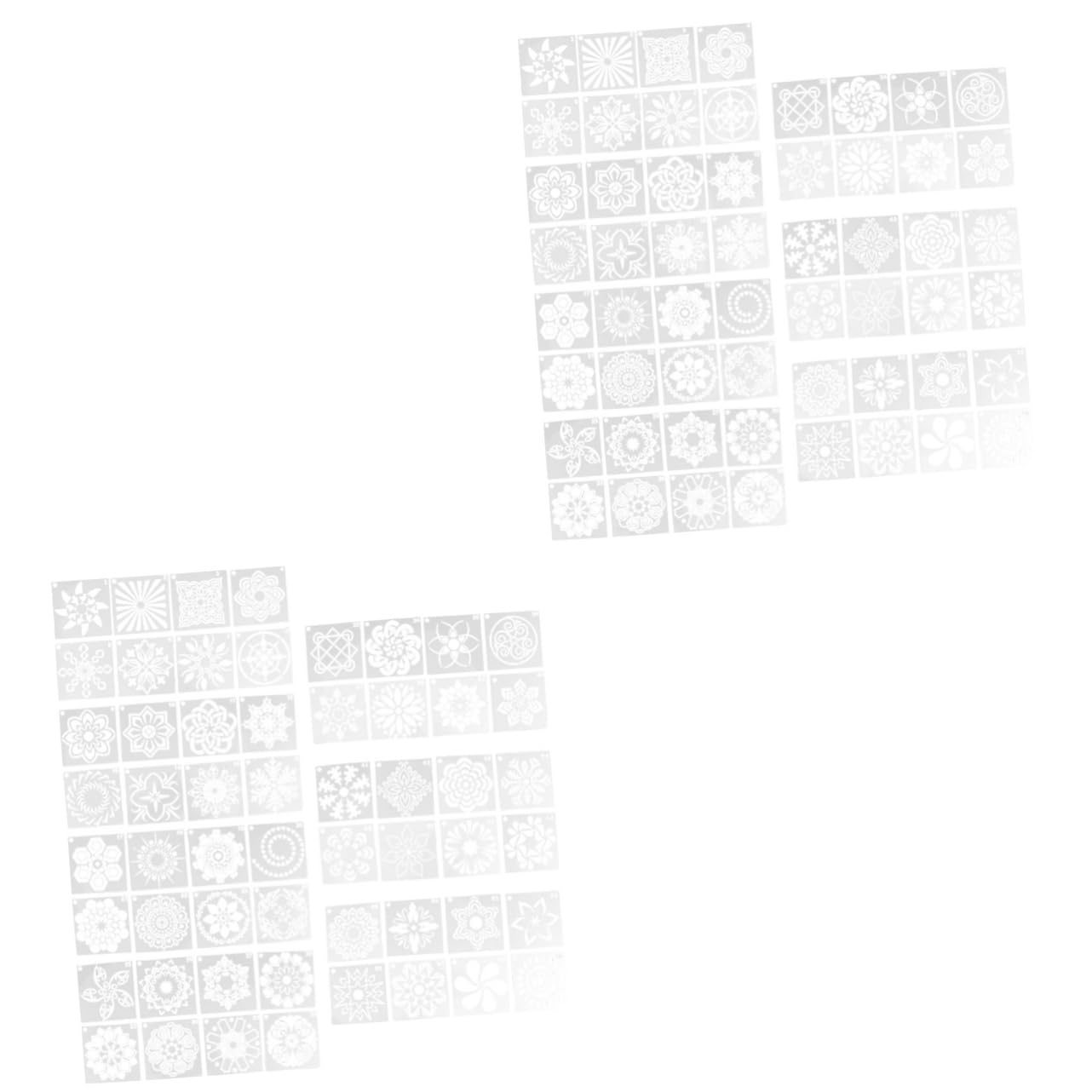 VILLCASE 112stücke Teiliges Mandala Schablonen Set Wiederverwendbare Malvorlagen Für Kreative Projekte Und Wandgestaltung Kunsthandwerk Schablonen Für Dekoration Und Malerei