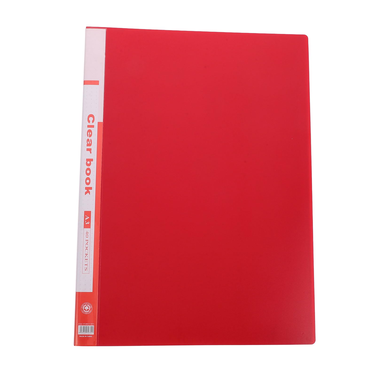 Dossier de rangement A3 rouge protège-documents à 40 pochettes en PP - 2