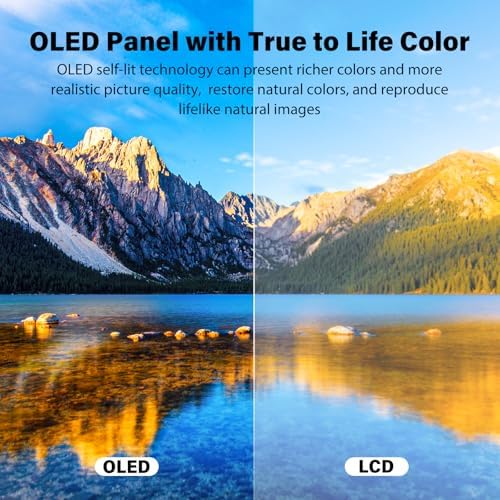 InnoView 14 Inch OLED Portable Monitor 4k UHD 3840x2400 Portable Monitor 100% DCI-P3 | 100000:1Contrast | Built-in Speakers, Travel Monitors for Laptop PC MAC Phone PS4 Xbox Switch — view 2