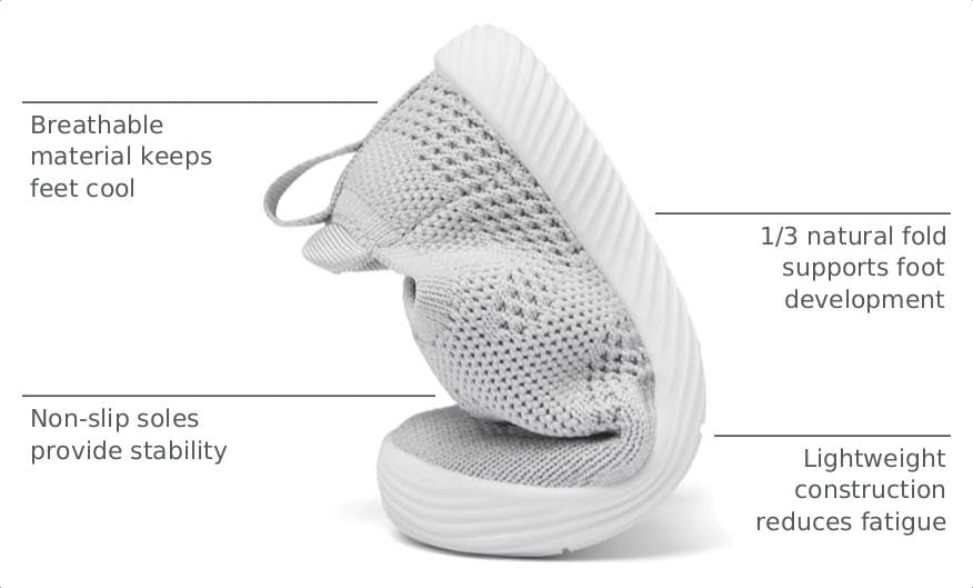 Image of MORENDL Baby Toddler Walking Socks Non-Slip Breathable Unisex Casual Sneakers