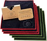 EXTRA LARGE [6 Pack] Clean & Clear Microfiber - ULTRA PREMIUM QUALITY Lens Cleaning Clothes - Camera Lens, Glasses, Screens, and all Lens.