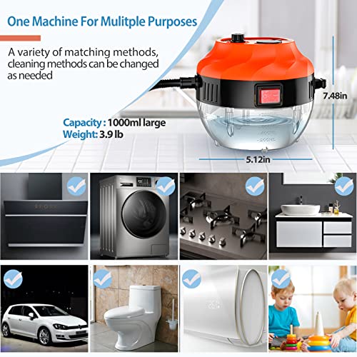 Steam Cleaner - Handheld Steam Cleaners For Home Use, High Pressure Steamer For Cleaning, 2500W Portable Steam Cleaner For Car, Steamer For Car Detailing, Kitchen, Bathroom, Grout And Tile #TOP5