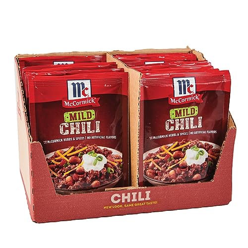 Mccormick Mild Chili Seasoning Mix, 1.25 Oz (Pack Of 24)