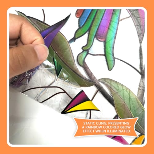 Vinilo Decorativo para Ventanas con Pájaros 17.7x39.37 in miniatura 4