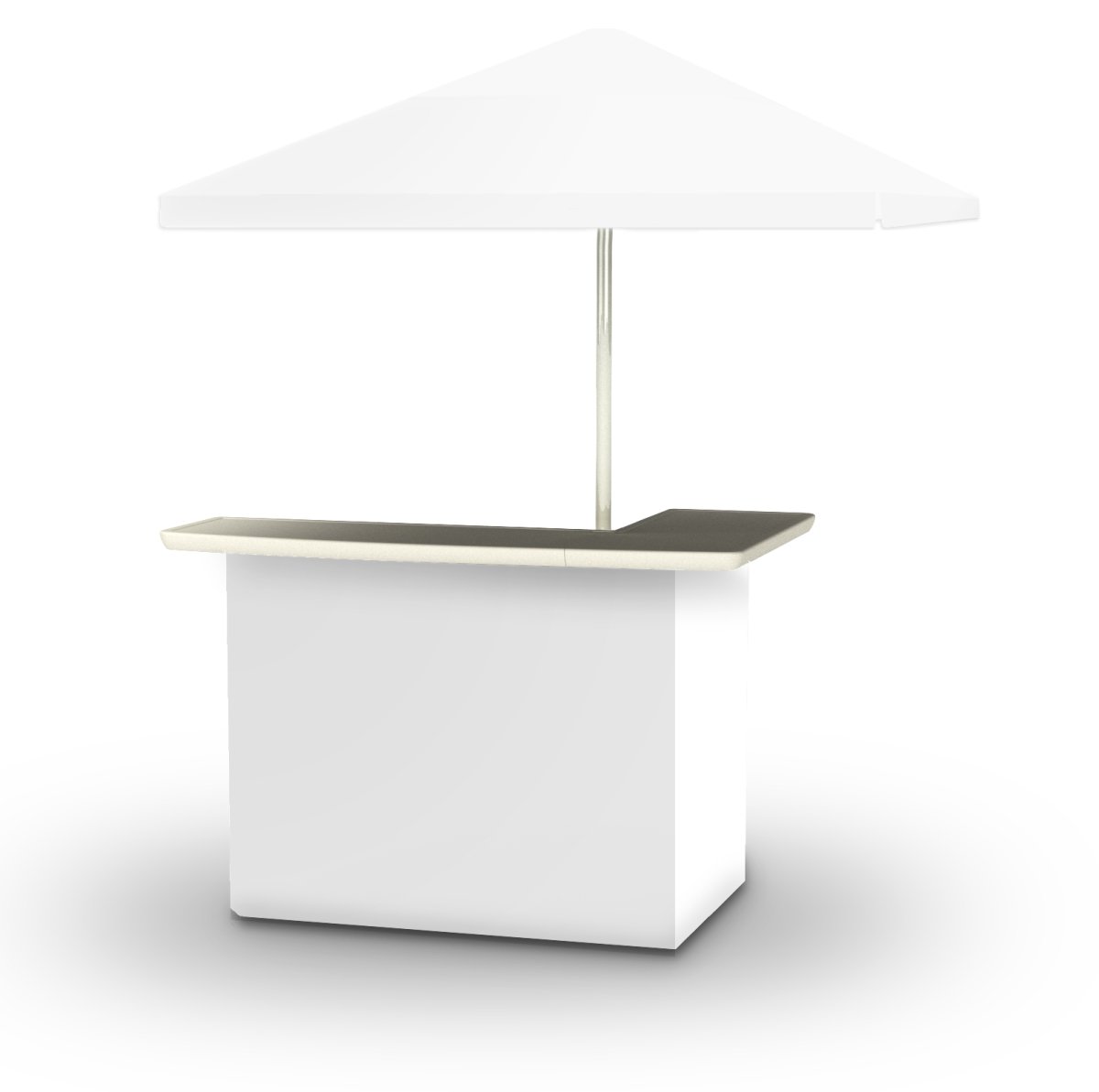 Best of Times Patio Bar and Tailgating Center Standard Package, Solid White