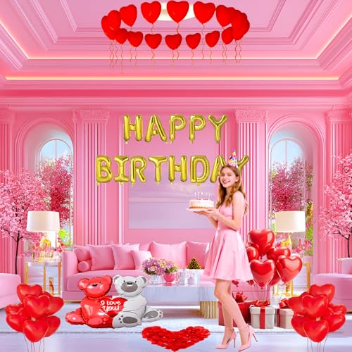 Image of Happy Birthday Decorations kit for Him /her, Bedroom, Hotel Room