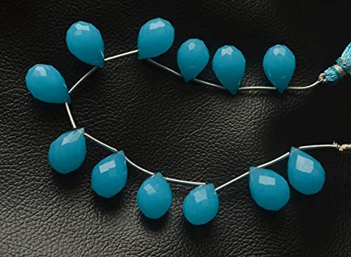 Calcédoine bleue perles fines pour créer un cadeau personnalisé