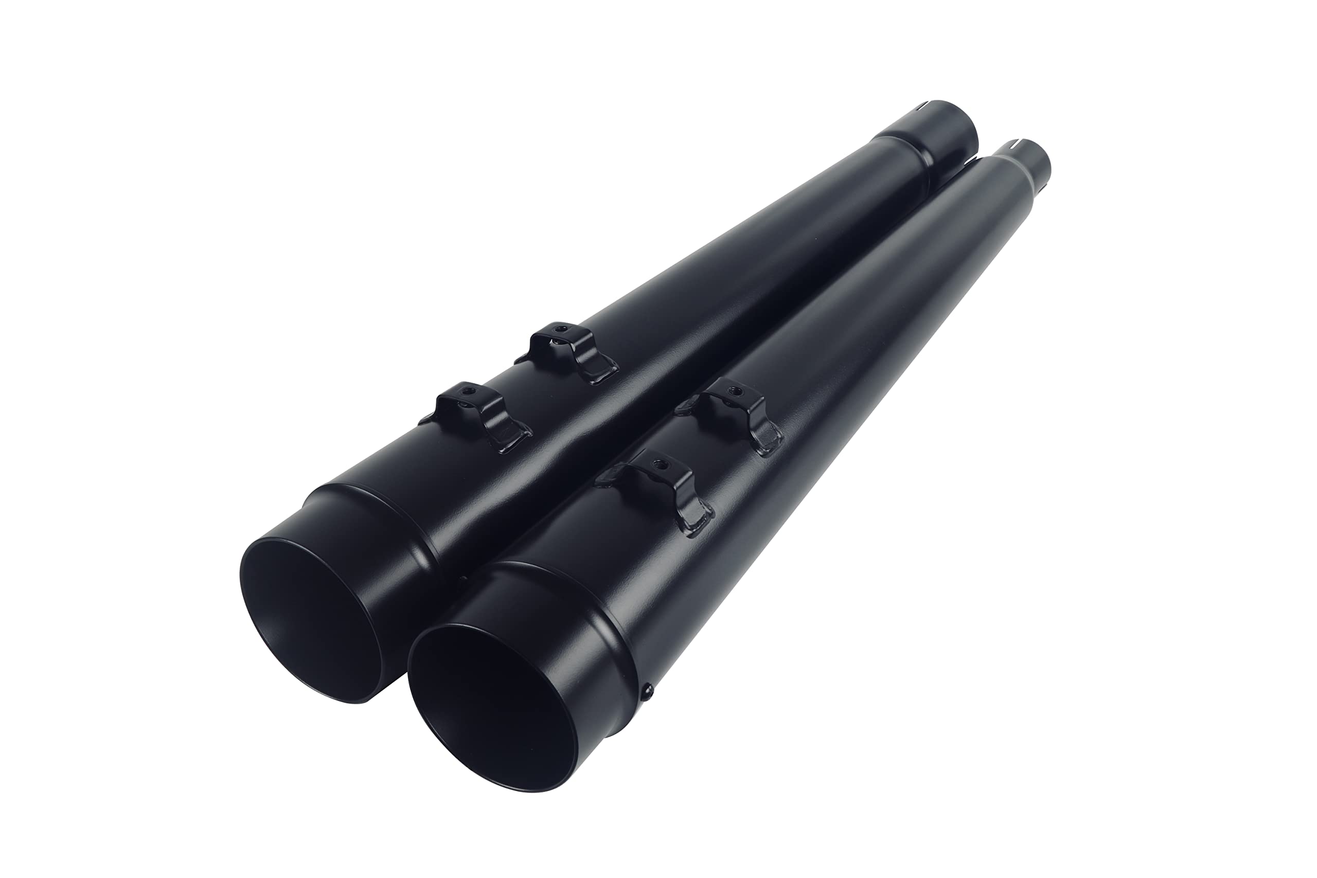 Photo 1 of SHARKROAD Black 4.4” Slip-On Mufflers for Harley 2017-up Touring Road King, Steet Glide, Road Glide, Electra Glide, 06BB