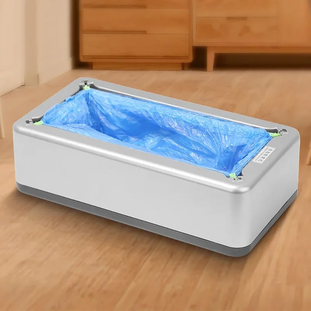 Máquina Automática Para Cubrir Zapatos, Dispensador Automático De Cubiertas Para Zapatos Desechables Con 200 Cubrezapatos De Plástico Desechables, Cubierta Para Zapatos Portátil Para El Hogar gold