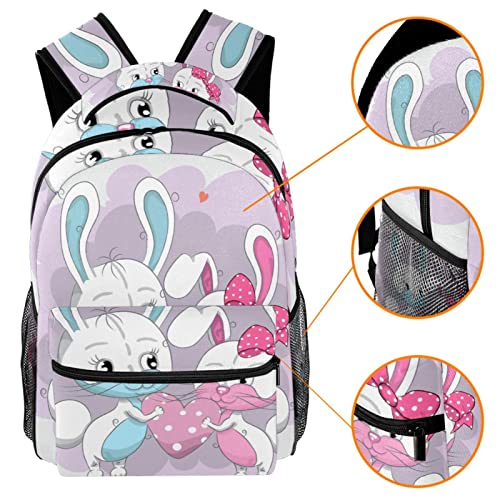 Sac à dos lapin au style classique avec bretelles confortables - 3